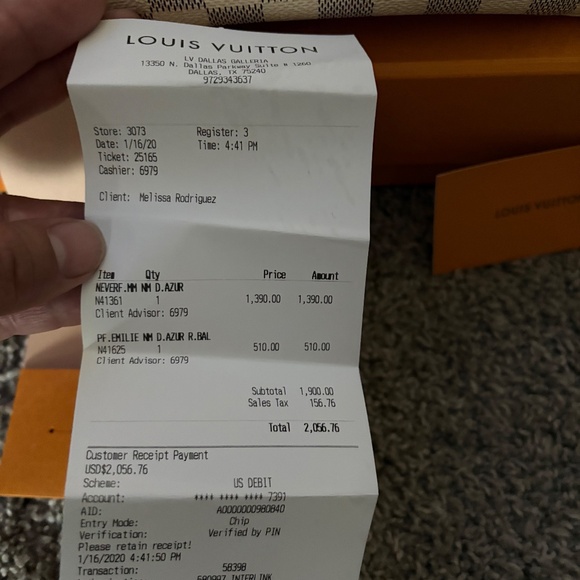 LV Neverfull purse and wallet - Picture 5 of 7